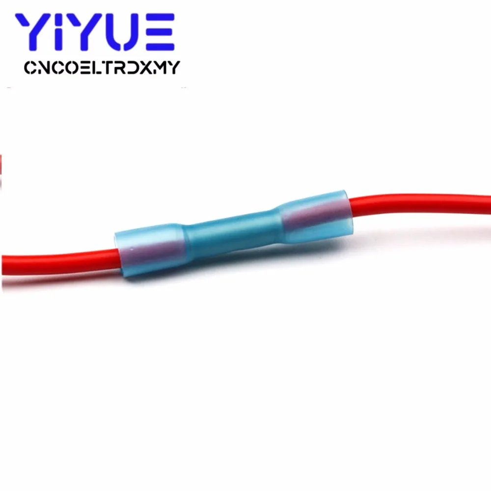 20pcs Waterproof Insulated Heat Shrink Butt Terminal Connector 16-14AWG blue Electrical Wire Crimp Terminals (3)