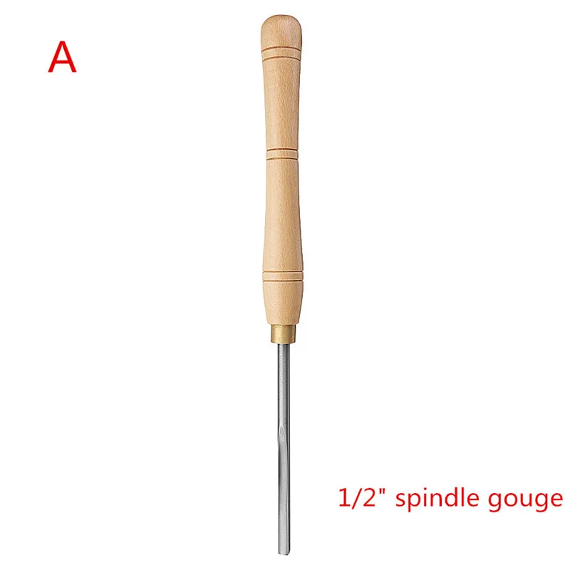 ALLSOME высокоскоростное стальное токарное долото инструменты для токарной обработки древесины с деревянной ручкой деревообрабатывающий инструмент 8 типов прочный HT2864
