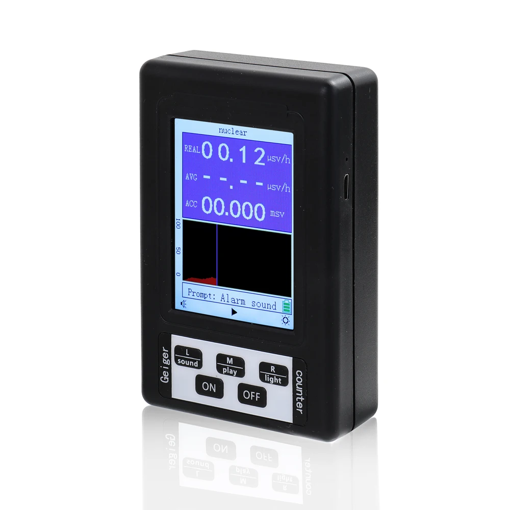 

BR-9B Radiation Meter Digital Display Nuclear Radiation Detector Geiger Counter Semi-functional Type Dosimeter Marble Tester