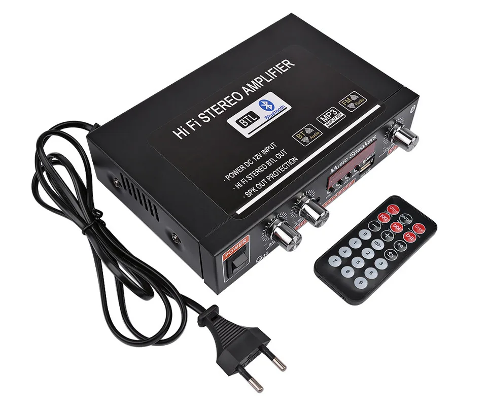 Мини усилитель звука G30 12 В/220 В 360 Вт bluetooth стерео мощности FM SD Hi Fi 2 канала аудио