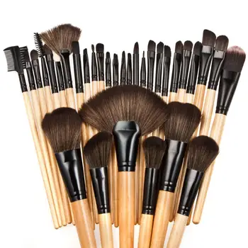 

64 Pcs Complete Professional Natural Goat Hair Makeup Brushes Set Foundation Powder Concealer Contour Eyes Blending Brush