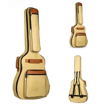 

41 Inch Guitar Gig Bag Waterproof Thicken 8Mm Case Acoustic Folk Guitar Backpack with Shoulder Straps Pockets