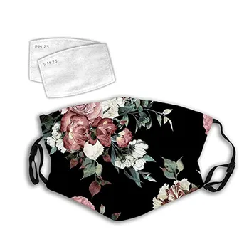 

Unisex Face Mask Washable and Reusable Mouth Face Cover Windproof Foggy Haze Pollution Facemask With Gasket Face sheild Mascarar