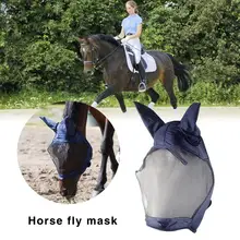 Маска для лица лошади товары для домашних животных Лошадь Съемная Сетчатая Маска с носовой крышкой лошадь муха маска лошадь полная маска для лица-москитная сетка