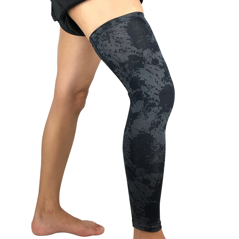 

Sports Knee Pads Polyester Elastic Calf Protector Breathable Compression Long Training Basketball Leg Warmer Support