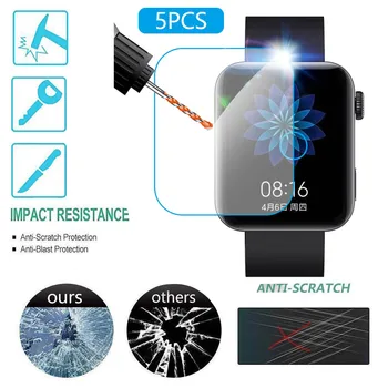 

#40 5PCS TPU Hydrogel Soft Transparent Screen Protection Film Smart Bracelet Wearable Accessories Not Glass