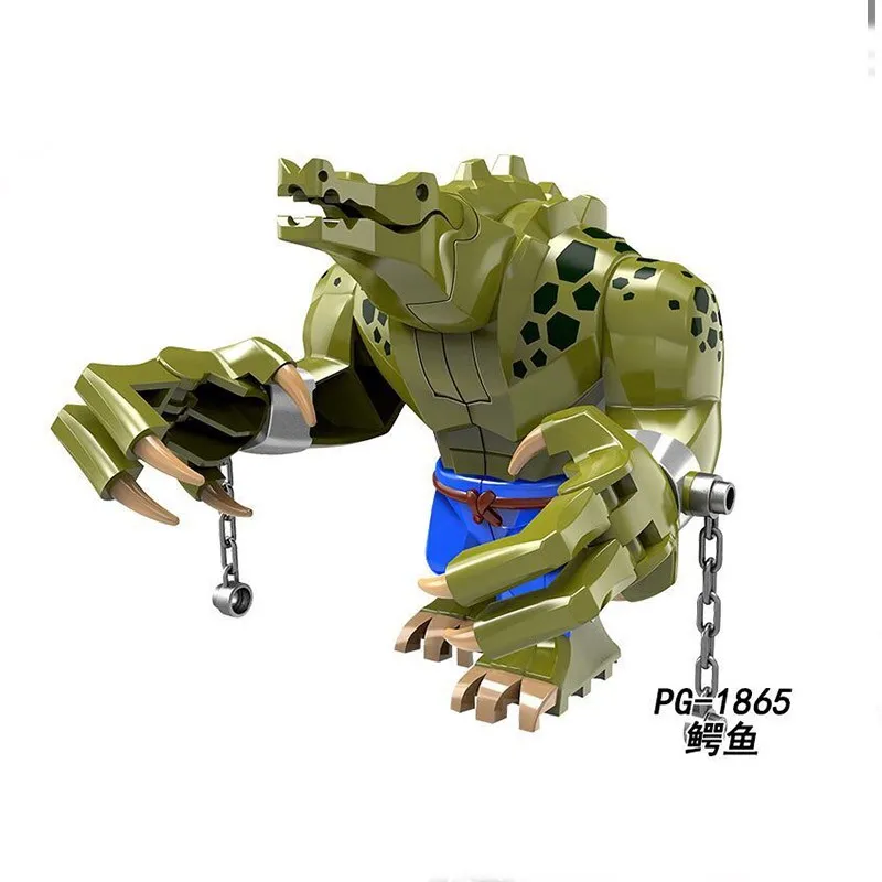 

Promotion!! The Crocodile Killer 10.5cm Figure Blocks Construction Building Bricks Toys For Children
