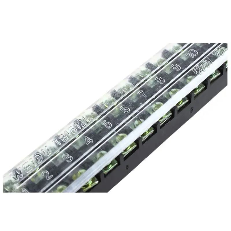 600V 15A 12 позиций Крытая Винтовые клеммы Барьер полосы