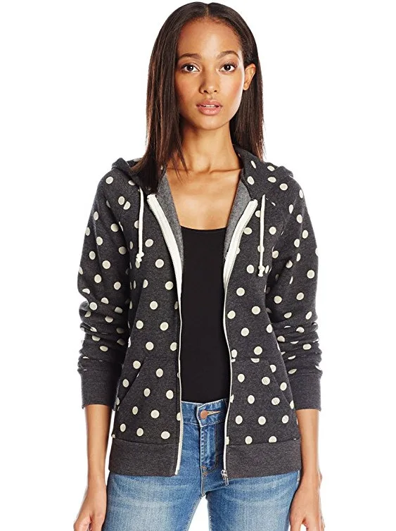 

Polka Dot Zip-up Jacket