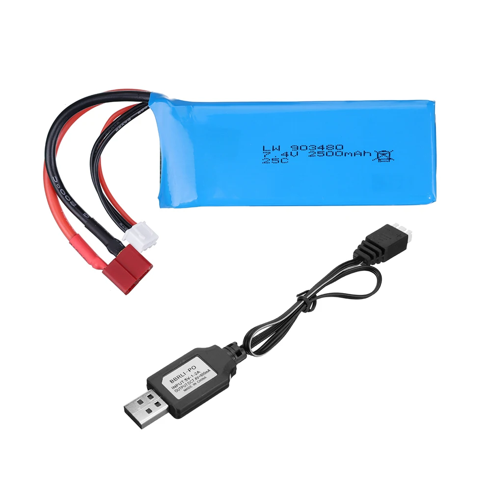 Chargeur RC 3 en 1 USB 7.4V EU pour Batteries LiPo - Lot 1-5 Pièces