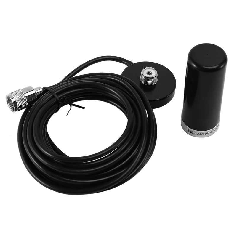 144/435MHz UHF VHF Car Radio Walkie Talkie Stubby Antenna with