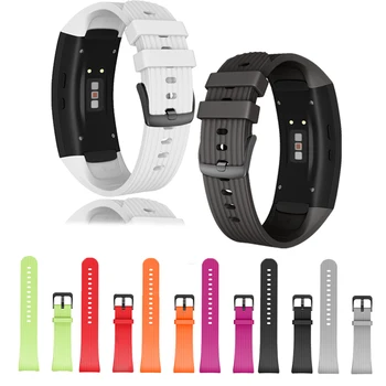 

Suitable for Samsung Gear Fit 2 Pro/fit 2 SM-R360/R365 luxury silicone replacement strap smart watch strap with metal buckle