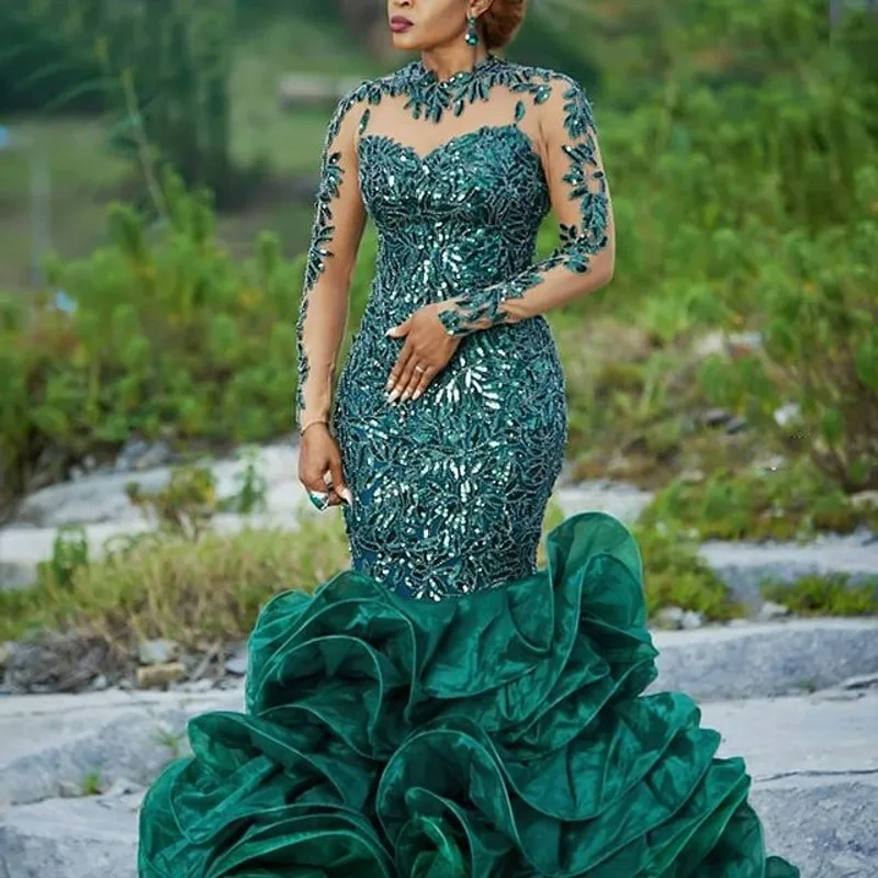 hunter green evening gowns