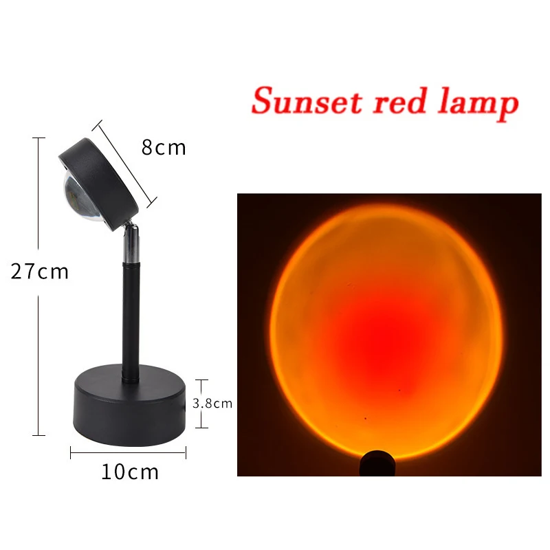 mi motion activated night light 2 Led Night Light Sun Projection Desk Lamp USB Rainbow Sunset Red Projector for Bedroom Bar Coffee Store Wall Decoration Lighting battery night light