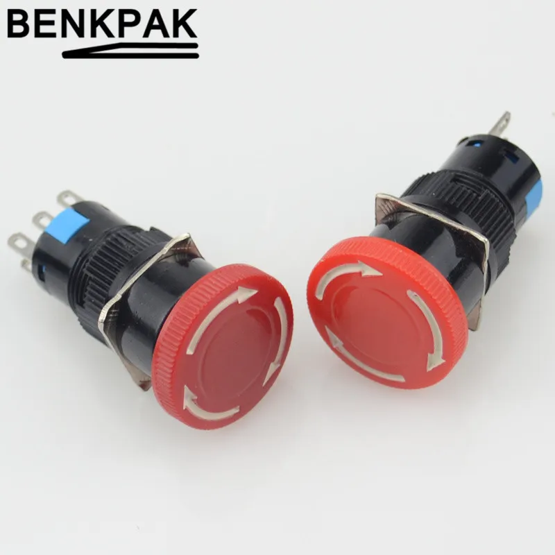 16 мм Кнопка аварийного остановки переключатель e Stop переключатель|enclosure switch|enclosure