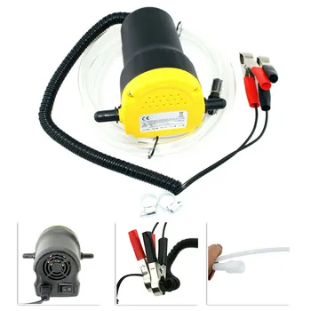 

Equipment Oil Pump 60W Pipe 12V Electric Exchange Fuel Transfer Suction Pump Car Quick Extract