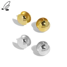 

S'STEEL Hoops Earrings Simple Smooth Sterling Silver 925 Gift For Women Gold Earing Minimalist Boho Personalized Fine Jewellery