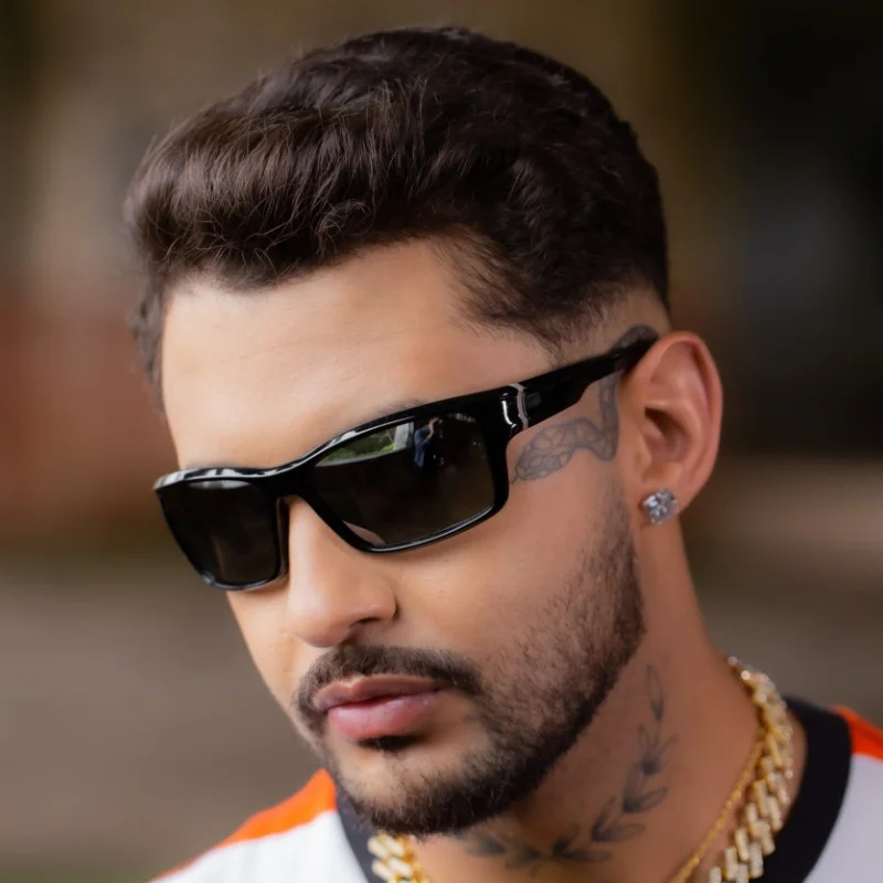BLUEMOKY Sports Polorized Sunglasses Men Vintage Square UV400 Sun Glasses Frame New Style Design Driving Eyewear for Ourdoors | Аксессуары