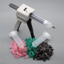 30cc клей шприц-дозатор ствол 16 г 18 г 20 г конические дозирующие наконечники иглы 30 мл ручной пистолет для клея Инструмент УФ клей пистолет