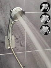  Zloog 3 Modes Adjustable Handheld High Pressure Shower Head Bathroom Pressurized Massage Home Universal Bath Shower Head Nozzle 