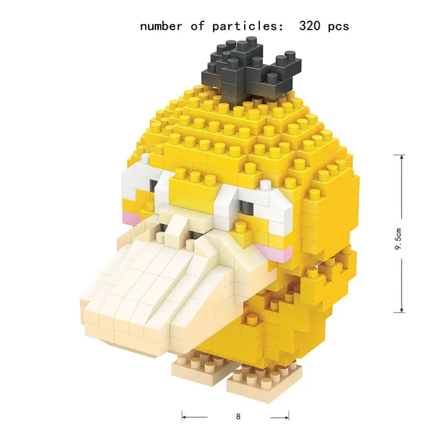 TAKARA TOMY 41 styles Pokemon Pikachu Building Blocks 3D DIY Educational Model Ornament Mewtwo Micro Small Assembled Block Brick 8074A