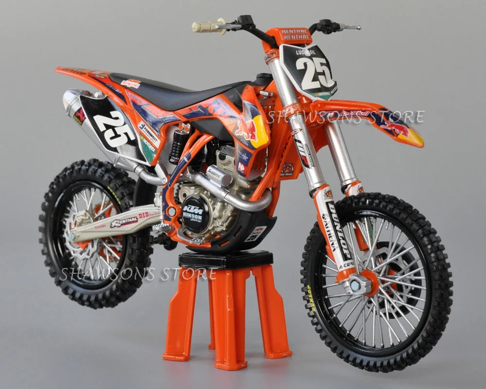 No.25 Литые игрушечные модели Automaxx 1:12 KTM 250 SX-F № 84 25 Байк миниатюрный мотоцикл Реплика - Цвет: No.25