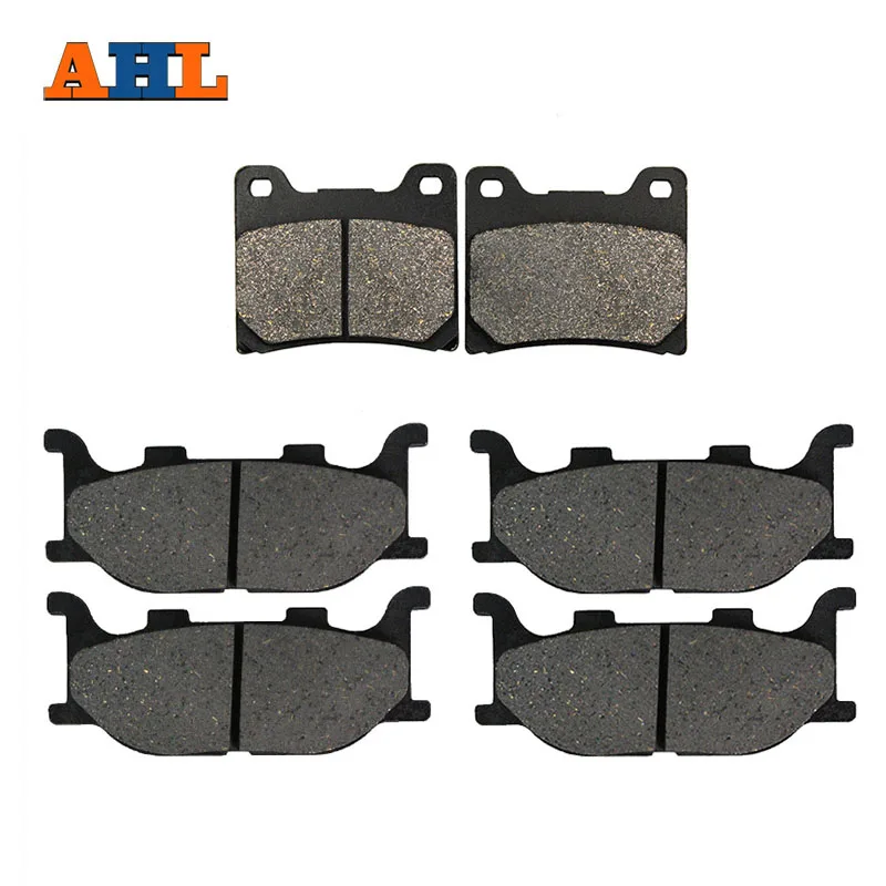 

AHL Motorcycle Front and Rear Brake Pads for YAMAHA XVS 1100 V-Star Custom / Classic / Silverado 1999-2007 Black Brake Disc Pad