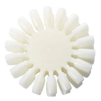 

10 X Nail Art Tips Gel Acrylic Display Practice Wheel