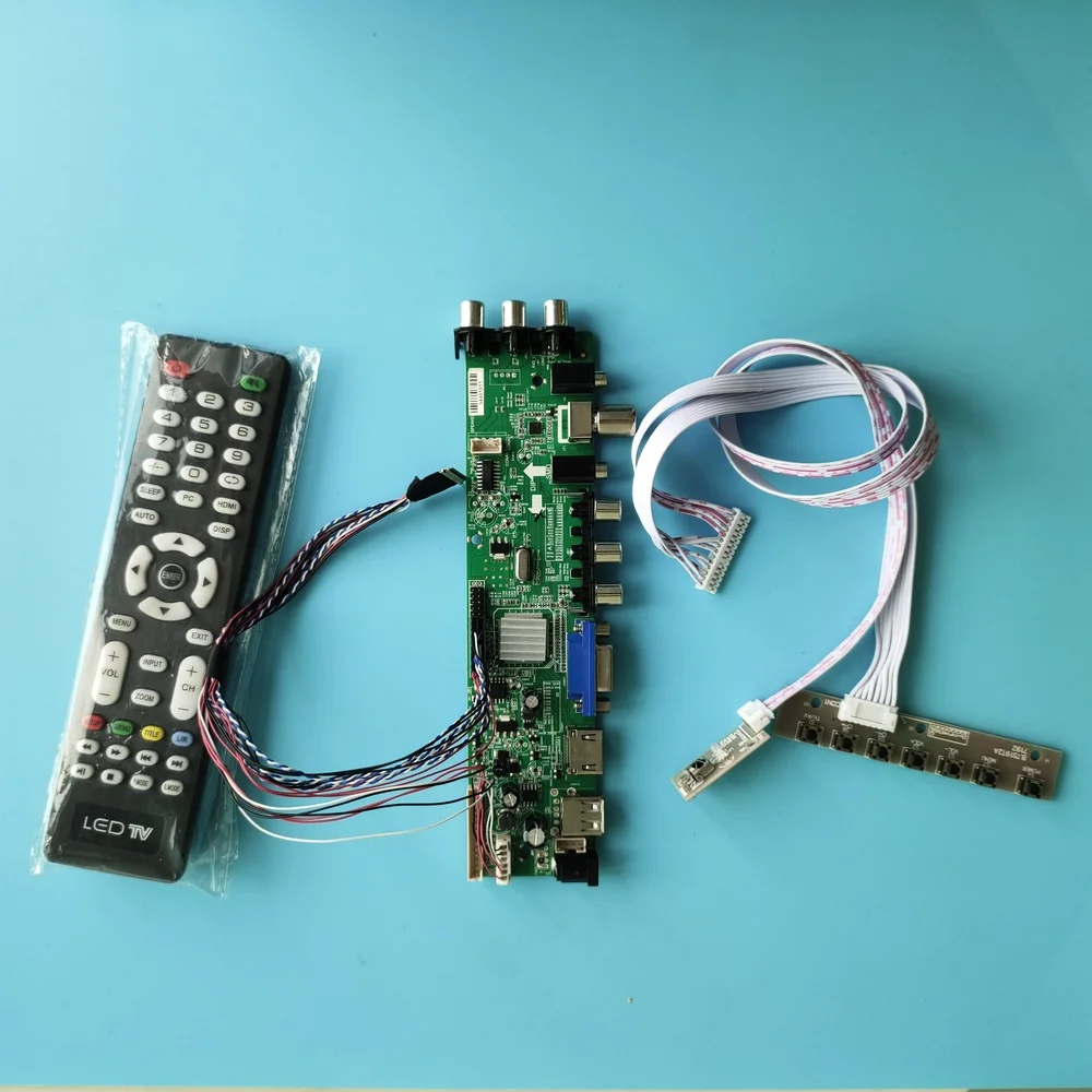 

Kit For N133BGE-L42/N133BGE-P41 Signal HDMI AV controller board digital DVB-T DVB-T2 40pin 1366X768 LED USB VGA TV 13.3" remote