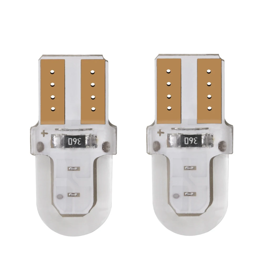 1 шт. T10 светодиодный W5W 194 168 COB 4SMD парковочная лампа авто Клин габаритный фонарь с