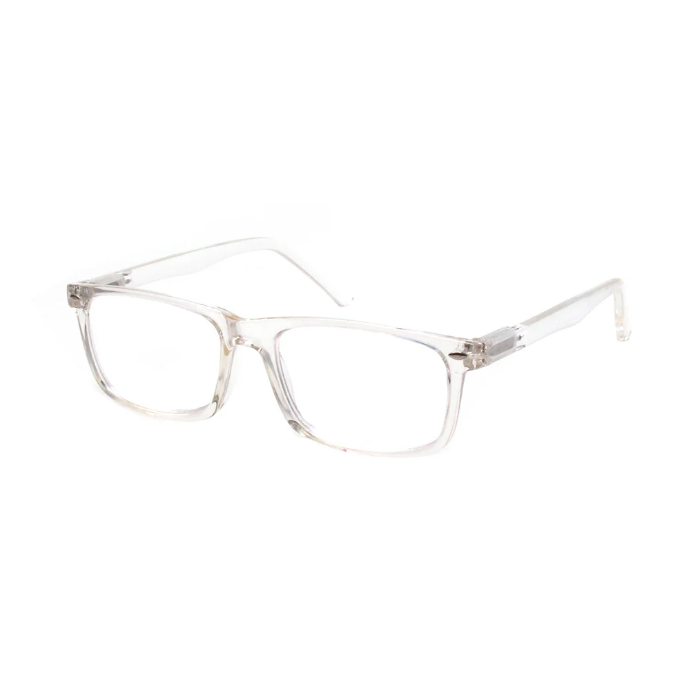 Fashion Transparent Plastic Frame Reading Glasses Plastic Round Reader Reader Frame Lenses Optical Attribute