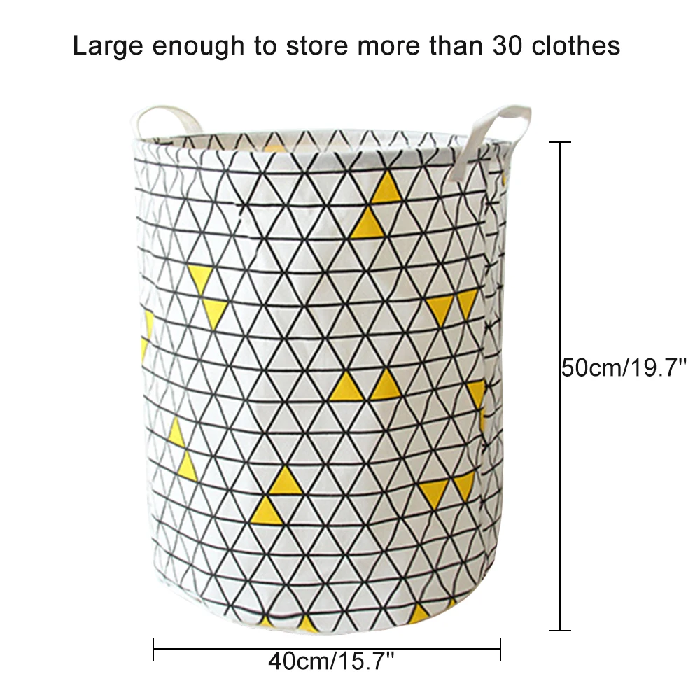 Art Cloth Folding Geometry Dirty Clothes Toys Storage Bucket Dirty Clothes Laundry Basket For Household Storage Basket - Цвет: H