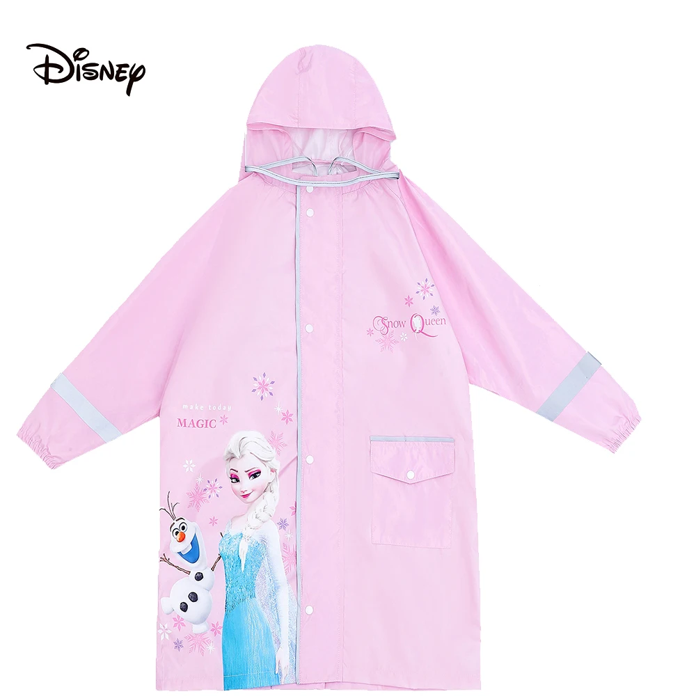 Disney Frozen Raincoat School Bag Disney Princess Anna Elsa Kids Girl Poncho Boy Rainwear Rainsuit Raincoat Poncho Gifts Outdoor