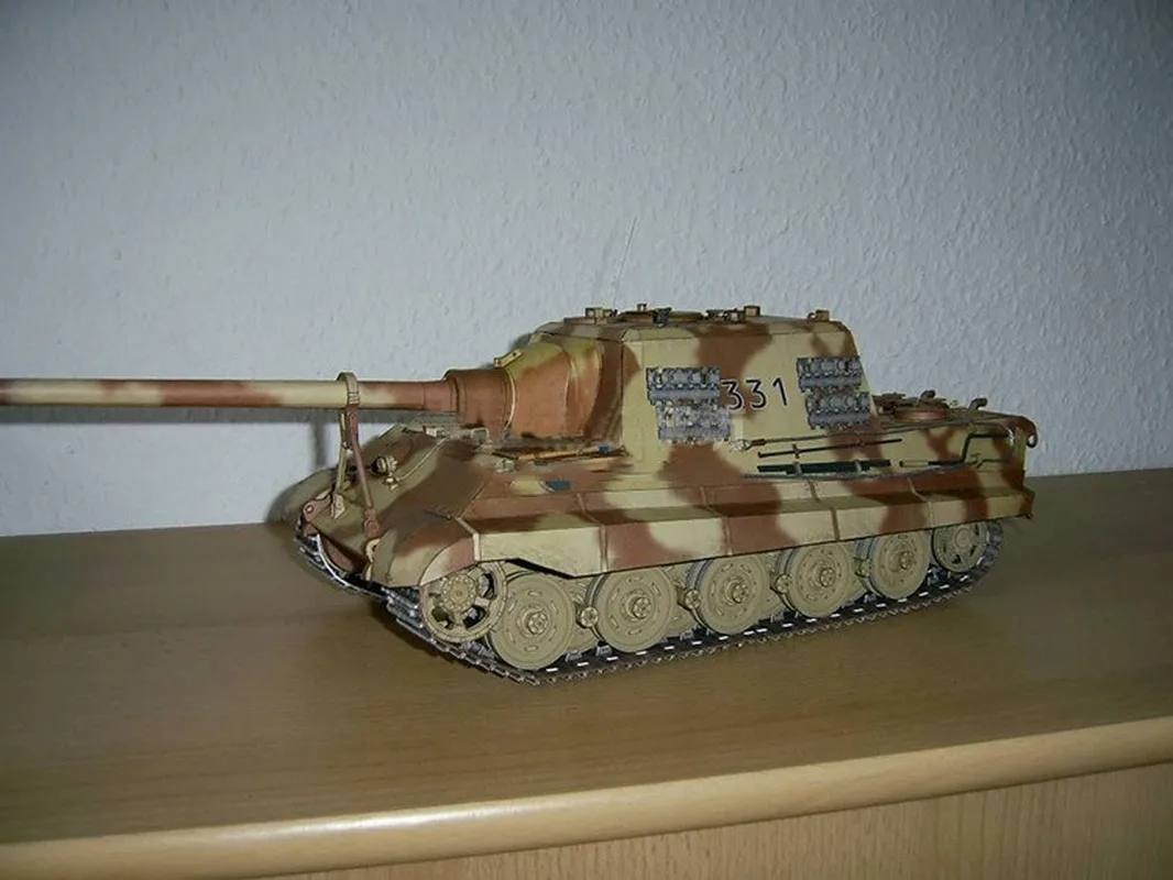 1:25 немецкий Охотник тяжелый танк DIY 3D бумажная карта модель Обучающие игрушки