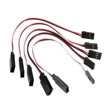 10 шт. 100 мм Электрический сервопривод удлинитель провода модели шнуров JR мужчин и женщин Белый Красный Черный 3 двойные рулевые шестерни линии