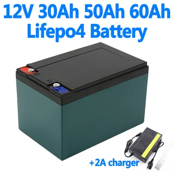 

12V 30Ah 50Ah 60Ah LiFePO4 Lithium iron Phosphate Battery Pack with BMS for ebike car Boat trolling motor RV Solar Energy Yacht