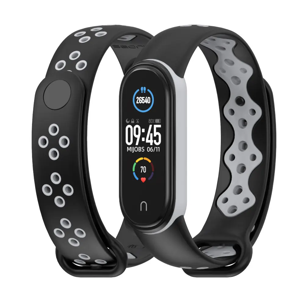 Mijobs Mi Band 5 4 3 ремешок Correa Bend Pulseira Xiomi Miband Opaska силиконовый для Xiaomi аксессуары браслет