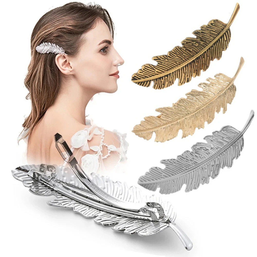 Pasadores de pelo de hoja de oro hoja horquillas hoja pelo Clips pelo novia  horquillas pelo nupcial Clips rústico arbolado novia accesorios de la boda  -  México