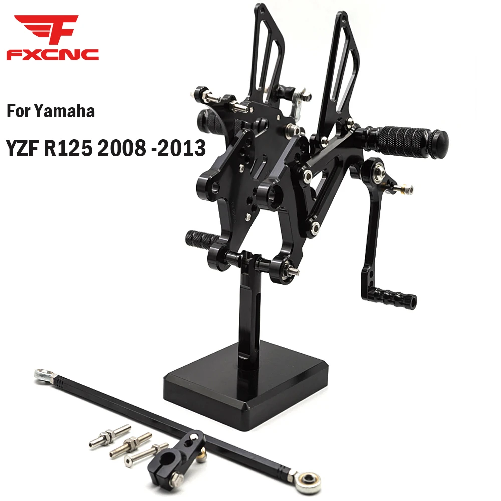 Для Yamaha YZF R125 2008 2009 2013 Регулируемый мотоцикл Rearset подножки для ног Rider задние