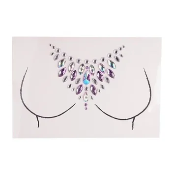 

Body Art Adhensive Acrylic Resin Rhinestone Drill Sticker Bindi Sticker Handpicked Bohemia Tribal Style Tattoo Accessories