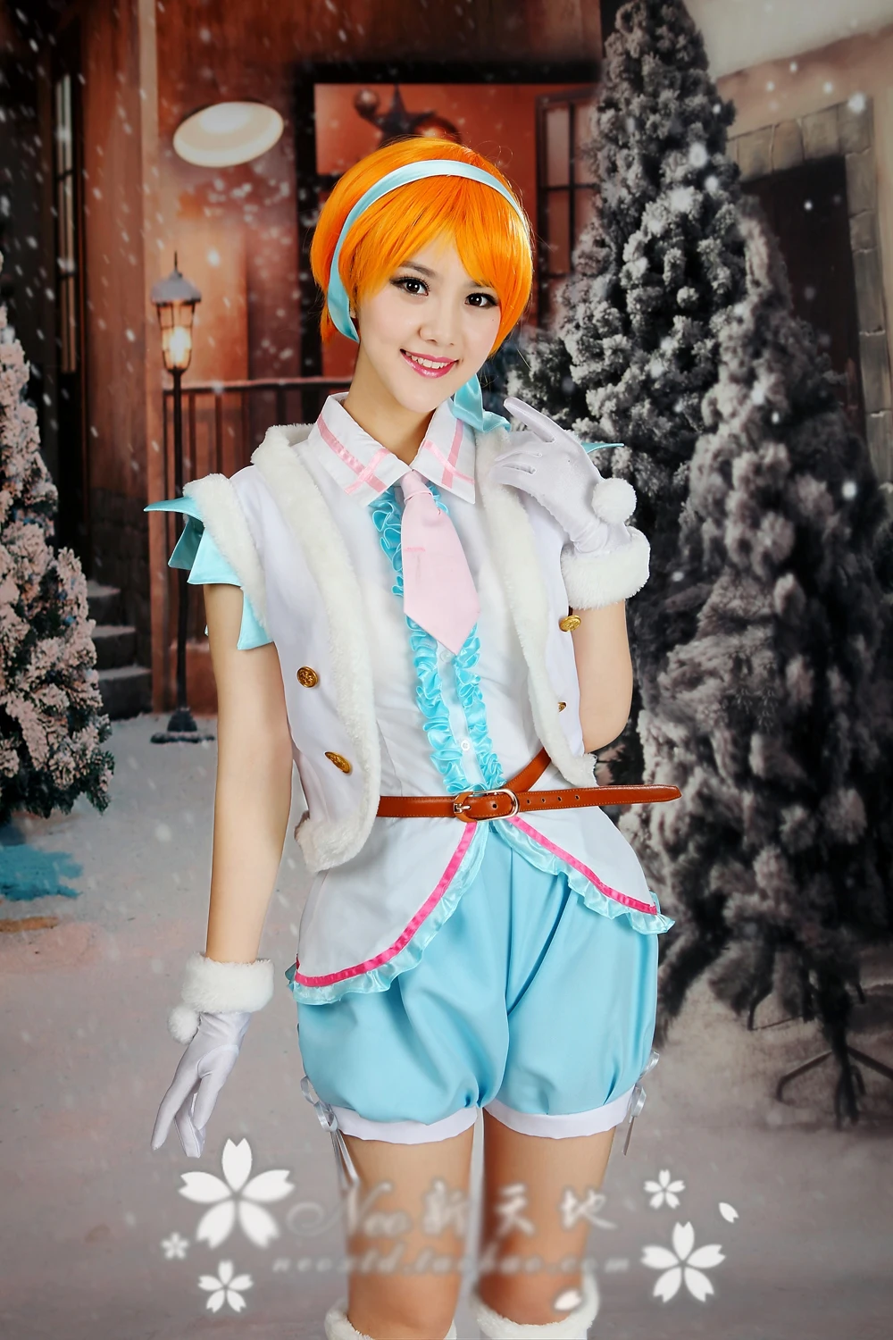 Custom Personal tailor lovelive Snow halation Rin Hoshizora cosplay costume female stage dress Halloween costumes for women cos