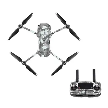 

Camo Waterproof PVC Sticker Decal Skin Protective Cover Wrap for DJI Mavic Pro Drone Body Arm Remote Controller Spare Part Skins