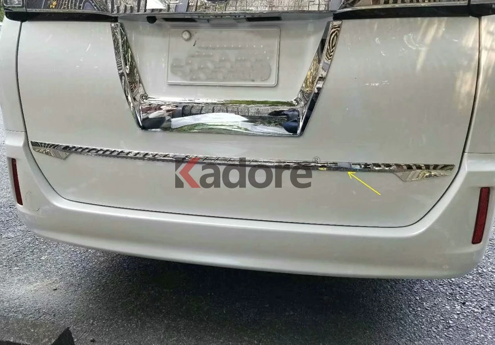 Для Toyota Voxy Noah R80- хромированная крышка задней крышки багажника отделка автомобиля номерного знака Рамка аксессуары крышка багажника протектор