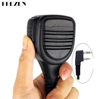 

Heavy Duty Shoulder Remote Speaker Mic Microphone PTT 2pin for Kenwood TK-208 TK-220 260G Baofeng UV-5R Radio