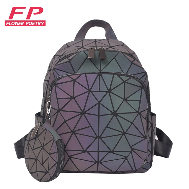 Luminous Shoulder School Backpack Color Changing Bag Geometric Set –  RoyaleCart Store