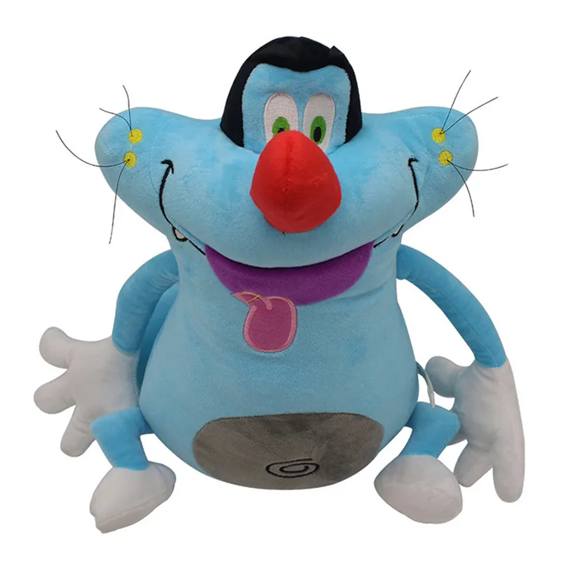 37 см Oggy и тараканы плюшевая игрушечная кошка чучела кукла животного из