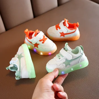

Autumn Children's Casual Sports Shoes LED Light Shoes Baby Soft Bottom Toddler Shoes Children's Shoes