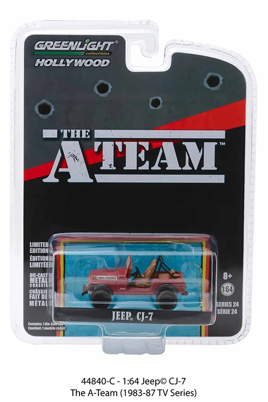 Зеленый свет 1: 64 джип CJ-7-A-Team Игрушечная машина из сплава игрушки для детей литой модельный автомобиль подарок на день рождения