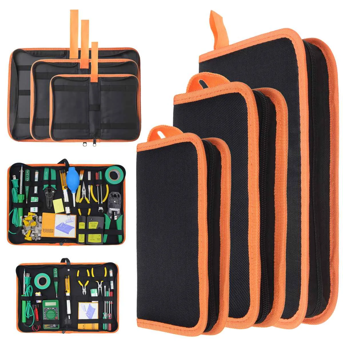 

Portable heavy maintenance hardware tool kit storage tool carrying bag Oxford cloth tote bag tote bag zip code new SML drop ship