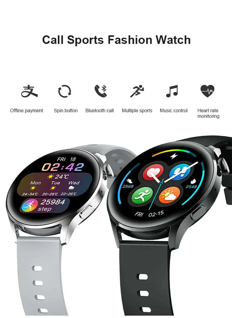 Multifunctional Smart Watch Bluetooth Call Astronaut Watch3pro Offline Payment Sports Watch With ECG Monitoring Music Control